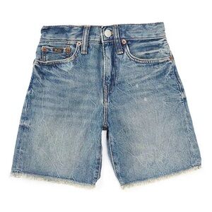 POLO RALPH LAUREN - Big Boys Sullivan Slim Fit Raw Hem Cut-Off Denim Shorts - 16
